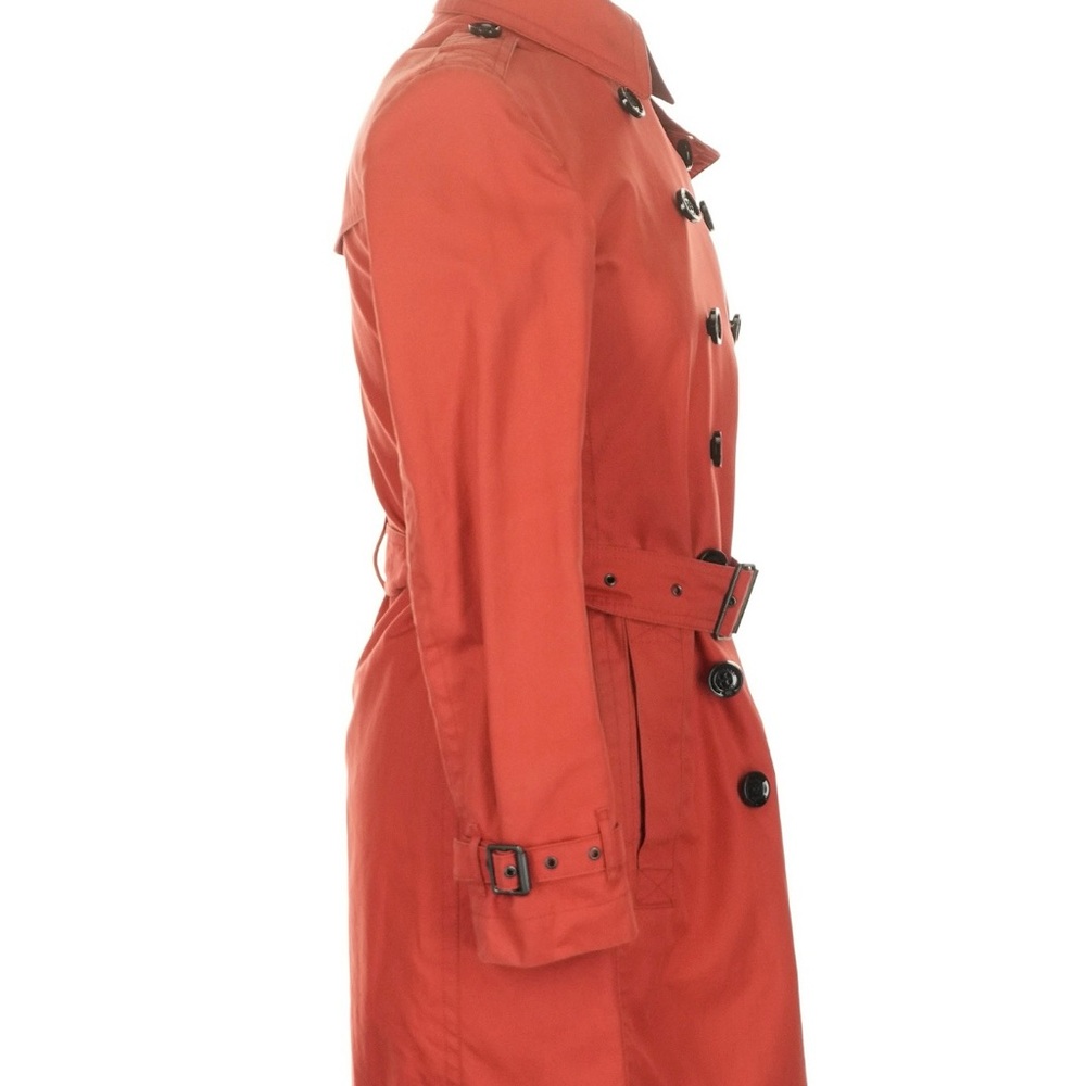 Burberry Red Double-Breasted Trench Coat--Vintage - Picture 3 of 7